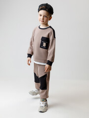 брюки  для мальчика  КР 400824/древесный к644