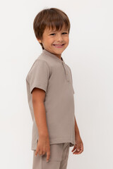 фуфайка  для мальчика  КР 302584-1/коричневый к554