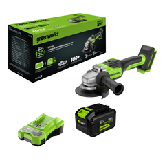 Угловая шлифмашина Greenworks GD24AG 24V (125 мм) аккумуляторная, без АКБ и ЗУ