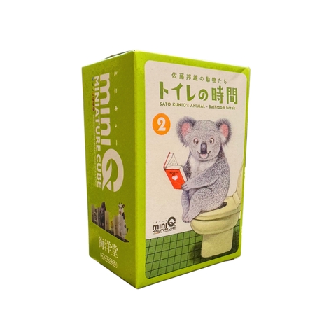 Случайная фигурка miniQ: Kunio Sato`s Animal Bathroom Break 2