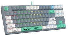 Клавиатура Bloody S87 ASH голубой