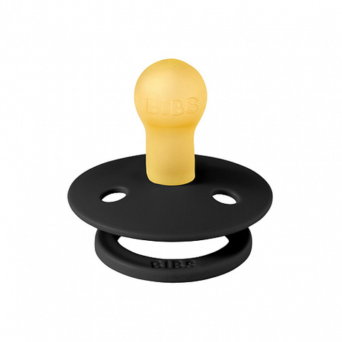 Пустышка латексная BIBS Colour - Layl - Black/Gold, 6-18 месяцев