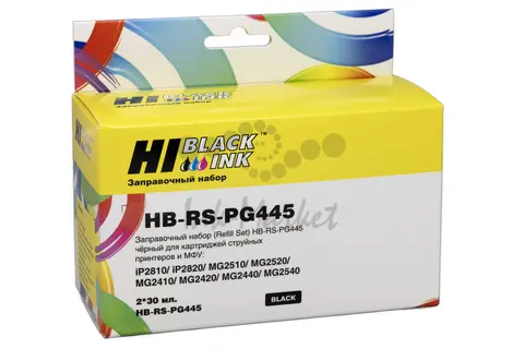 Заправочный набор Hi-Black для Canon Pixma MG2440/MG2540, картридж PG-445, Black, 60ml