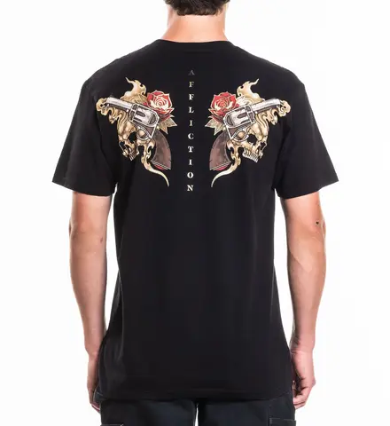 Affliction | Футболка мужская Rural Rebel Tee A29125 сзади