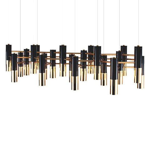 Люстра Ike Suspension Black-Gold 22