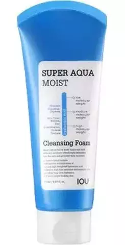 Welcos Iou Super Aqua Moist Cleansing Foam Пенка для лица увлажняющая с гиалуроновой кислотой