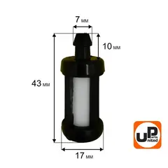 Фильтр топливный UNITED PARTS для STIHL MS180