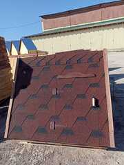 Домик колодезный деревянный с мягкой кровлей