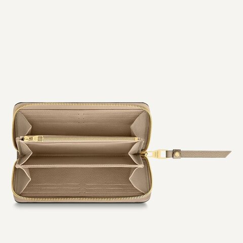 Кошелек женский Louis Vuitton Zippy коричневый/бежевый