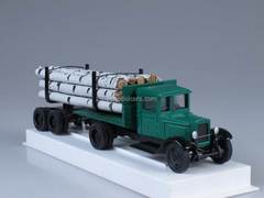 ZIS-5 Timber trailer biaxial with forest birch LOMO-AVM 1:43