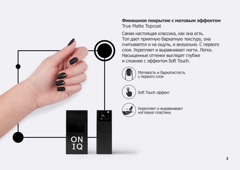 OGP-908 Гель-лак для покрытия ногтей. Финишное покрытие Top Point True Matte Topcoat 10 мл