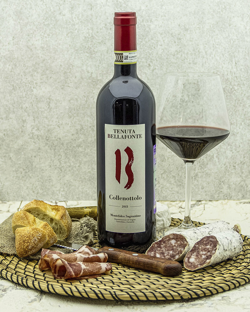 Вино Bellafonte Монтефалько Сагрантино Колленоттоло Красное Сухое 14,5% 0,75л.