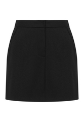 Юбка трапеция в черном цвете