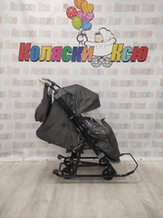 Санки-коляски Galaxy Snow kids 3-2С серебро