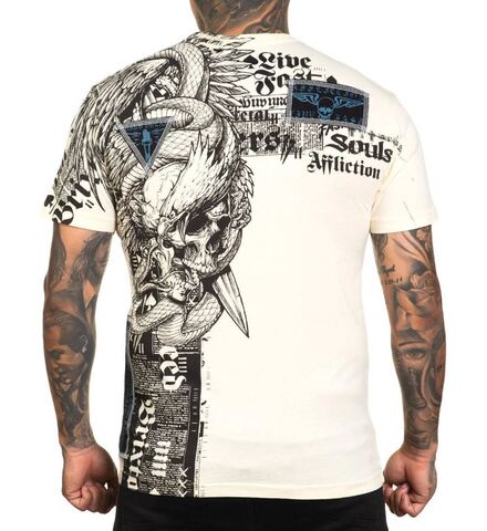 Affliction | Футболка мужская Manchester Brass Tee A26403 сзади