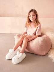 Тапочки домашние для девочки Next Q91-824, Белый