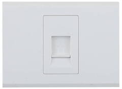 СВЕТОЗАР Эффект, без вставки и рамки, телефонная розетка (SV-54417-W)