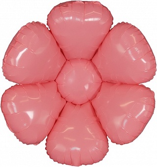 К Мини-фигура, Цветок, Ромашка, Розовый, 17''/43 см, 5 шт.