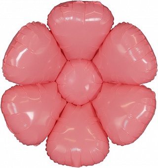 К Мини-фигура, Цветок, Ромашка, Розовый, 14''/36 см, 5 шт.