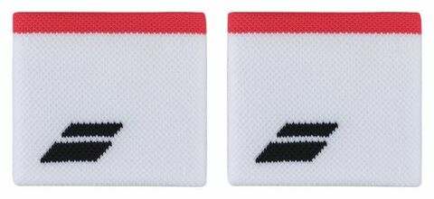 Теннисные напульсники Babolat Logo Wristband - white