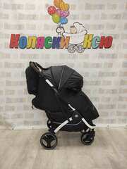 Коляска прогулочная Baballo Future 2024 черные блёски (белая рама)