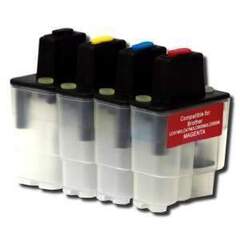 Заправляемые картриджи Brother LC900, LC950. Комплект 4 штуки.