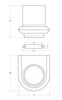 Cezares LINER-TUMS-01 LINER-TUMS-01 Стакан подвесной, стекло, исполнение хром