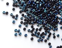 15/0 RR-4555 Бисер круглый Миюки /Miyuki round 15/0 Black AB