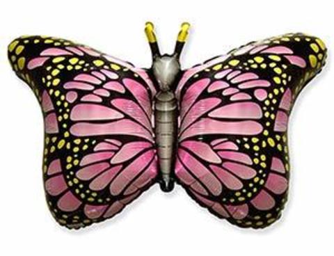 Шар фигура Бабочка крылья розовые