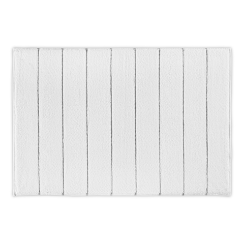 Коврик 60x95 Hamam Cozy white/dark grey белый/темно-серый