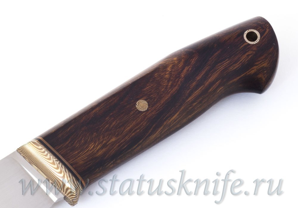 Нож авторский S125V Мокуме ironwood 121 мм