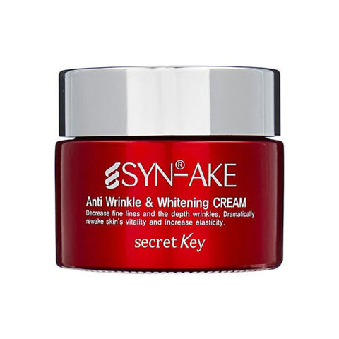 Secret Key Syn-Ake Anti Wrinkle&Whitening Cream - Крем для лица с пептидом змеиного яда