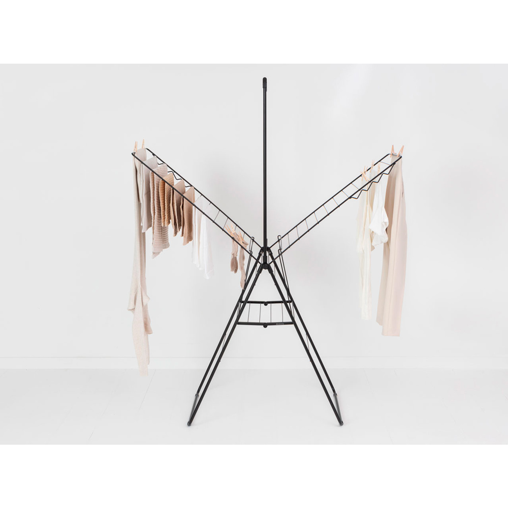 Сушилка напольная с перекладиной HangOn (25 м навески), Черный матовый, арт. 403521 - фото 10