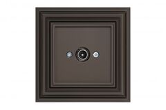 Розетка ТВ проходная коричневая омбре LIREGUS RETRO