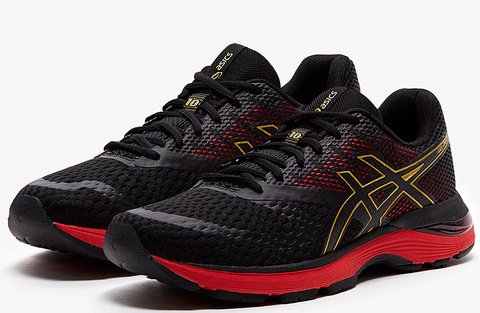 Кроссовки беговые Asics Gel Pulse 10 Black-Red мужские распродажа