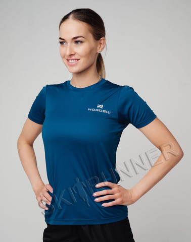 Элитная женская футболка Nordski Sport Navy