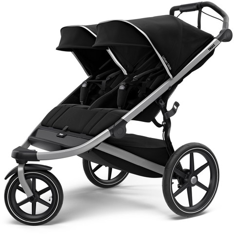 Картинка коляска Thule Urban Glide2 Double Black 2020 - 1