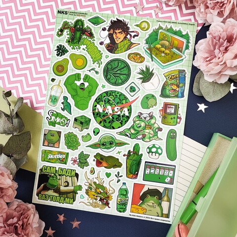 Стикерпак MIX GREEN