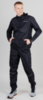 Беговой ветро и влагозащитный костюм мужской Nordski Rain Total Black