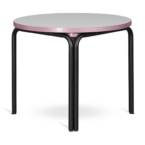 Столик кофейный Ror, 50 см, черный/серый/розовый