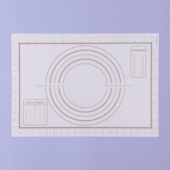 Коврик для выпечки  с разметкой, армированный, силикон, 42×29,5 см, белый