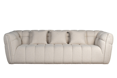 Диван трехместный 249x106x74см Garda Decor Prato букле белый