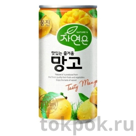 Напиток манговый безалкогольный Nature's Woongjin, 180 мл