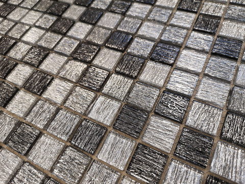 Мозаика LeeDo: Black Tissue (в инд. упаковке) 29,8х29,8x0,4 см (чип 23x23x4 мм)