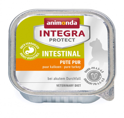 Animonda Integra Protect Intestinal консервы c индейкой для взр кошек при нарушениях пищеварения100г