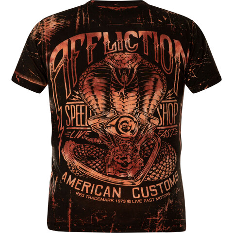 Affliction | Футболка мужская AC CUSTOM SPEED A24478 спина