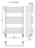 Полотенцесушитель Terminus Арт П13 500х800