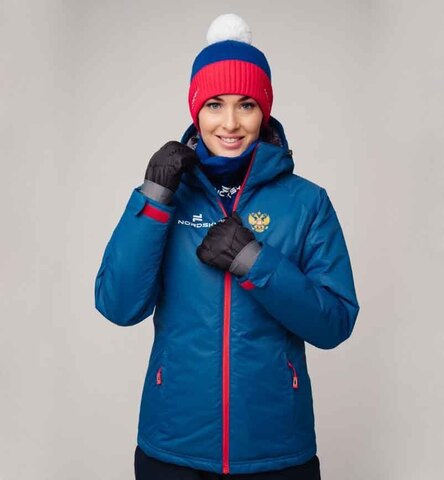 Женский утеплённый прогулочный зимний костюм Nordski Motion Patriot с лямками