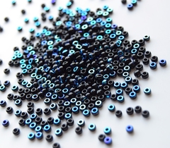 15/0 RR-4555 Бисер круглый Миюки /Miyuki round 15/0 Black AB