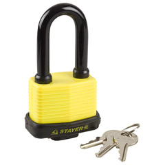 STAYER (37140-50) Замок навесной всепогодный с закаленной дужкой, 60 мм